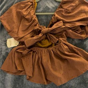 Brown Altar’d State top - Brand new/never worn